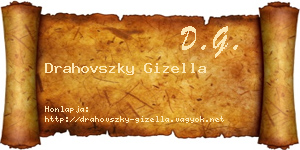 Drahovszky Gizella névjegykártya