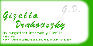 gizella drahovszky business card